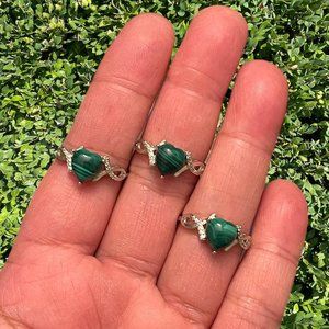 Beautiful Malachite Resizable Ring